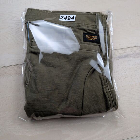 REI Co-op Trailsmith Jogger Pants Mens 32x31 Olive Green Hiking Double Knee - Picture 12 of 12